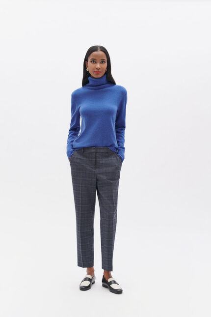 Pantalon psidiko1 bleu electrique femme