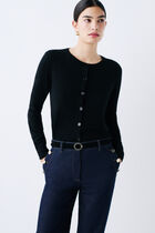 mcaroline 100% cashmere cardigan black woman