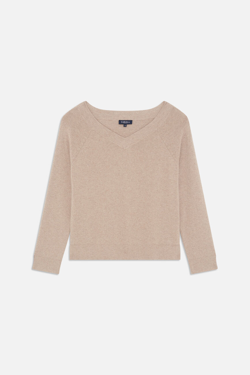 Mauricia sweater light brown woman