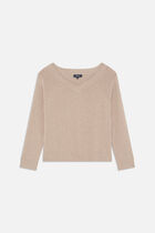 Mauricia sweater light brown woman