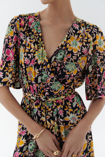 Robe richie rose framboise femme