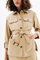 Geraldine jacket taupe woman