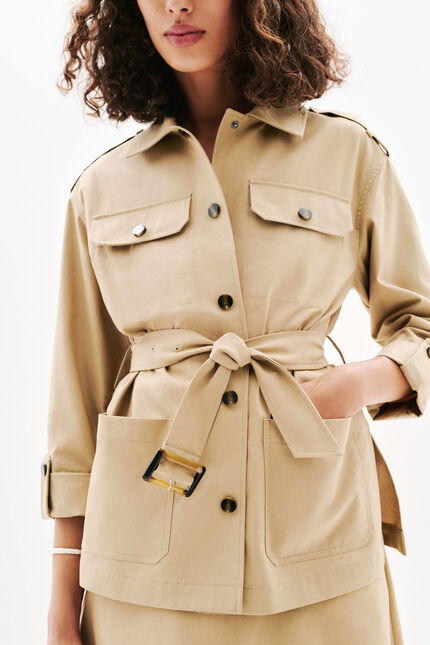 Veste Geraldine taupe femme