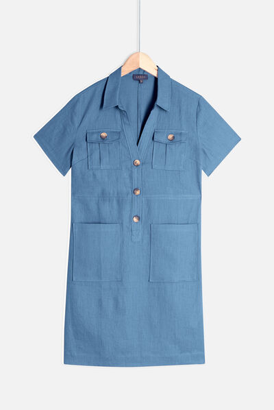 robe laure denim stone femme