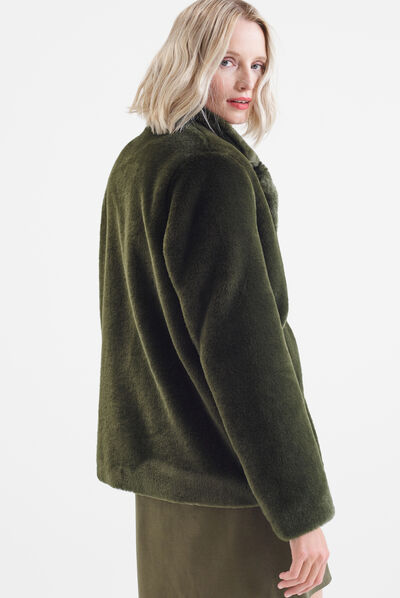 manteau esteban vert kaki femme