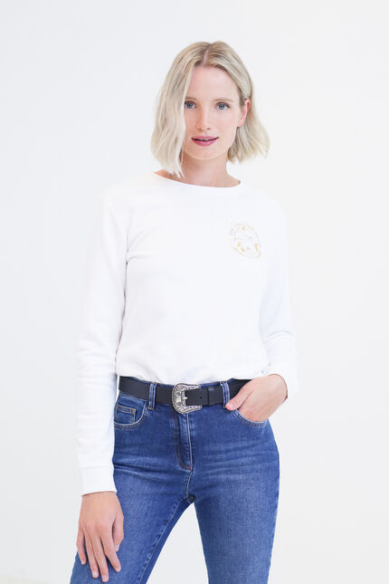 Felpa Jasmin avorio donna