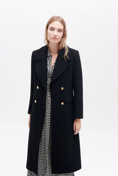 Manteau guimo noir femme