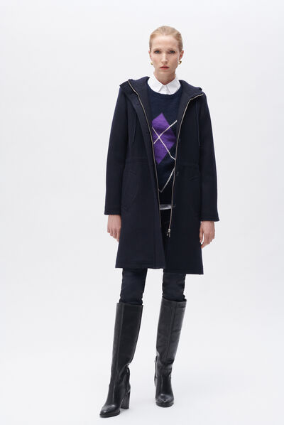 Jas Germain marineblauw vrouw