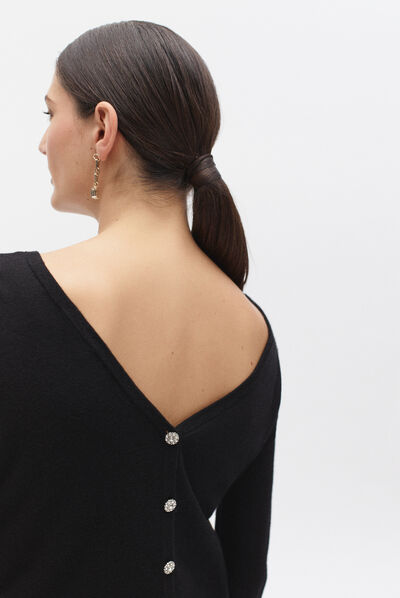 pull lilia noir femme