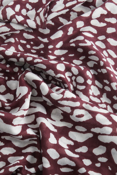Foulard sharly prune femme