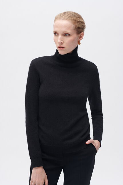 pull dylan b 100% cachemire noir femme