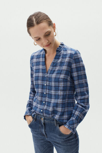 chemisier london bleu denim stone femme