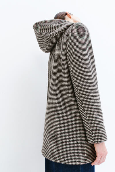 manteau verise noir femme