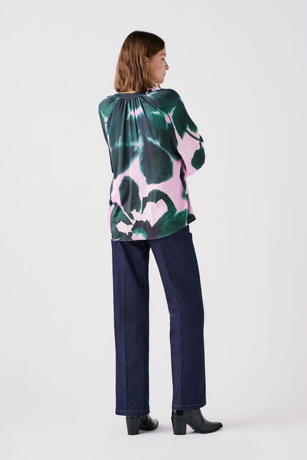 Blouse clouna vert fonce femme