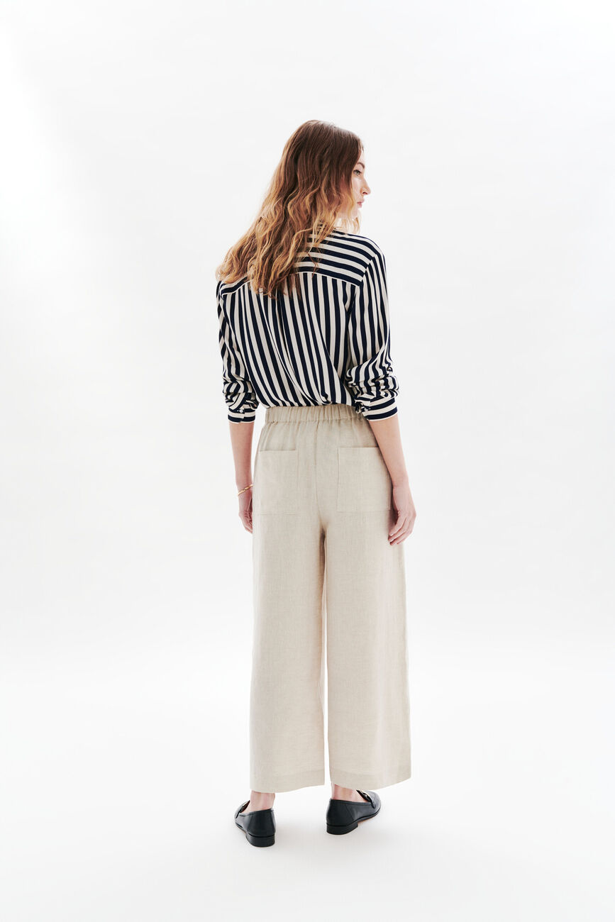 100% linnen Broek Pandi zand vrouw