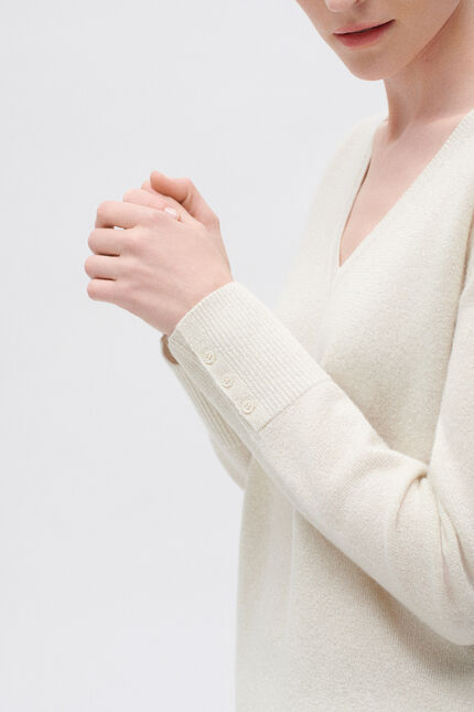 Lurex trui Marianne ivoor vrouw