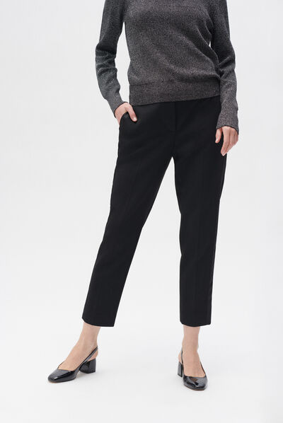 Pantalon pamphile noir femme