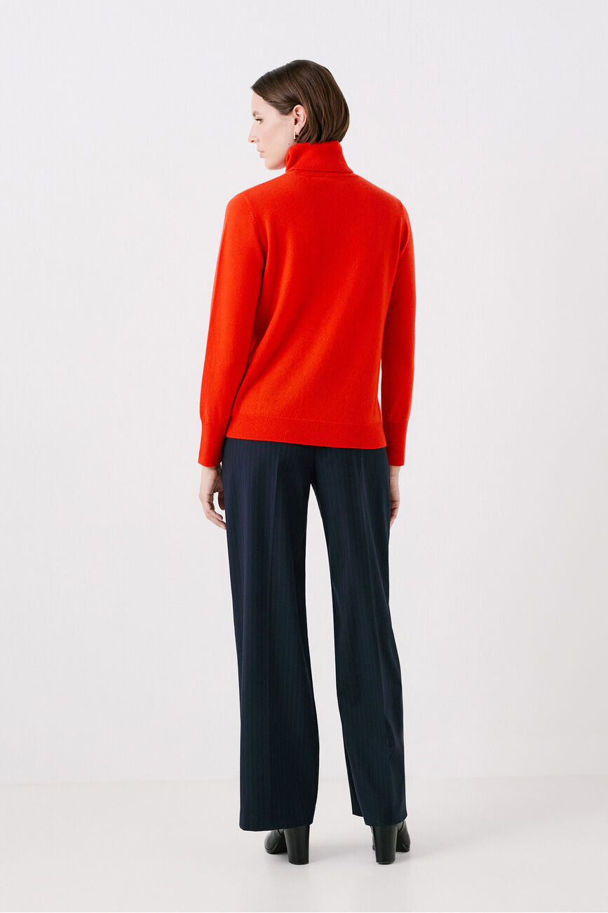 pull dylan b 100% cachemire orange femme