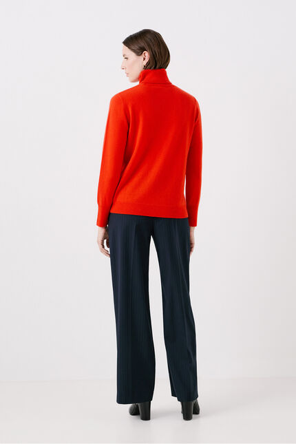 Maglione dylan b 100% cashmere arancio donna