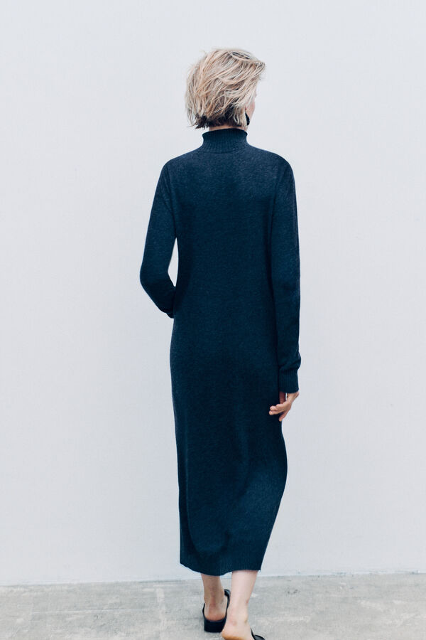 Jurk Rnora made in Italy donkergrijs vrouw