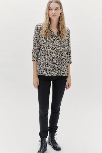 chemisier samson noir femme