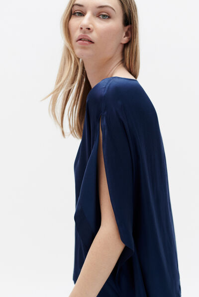 Blusa samuel blu navy donna