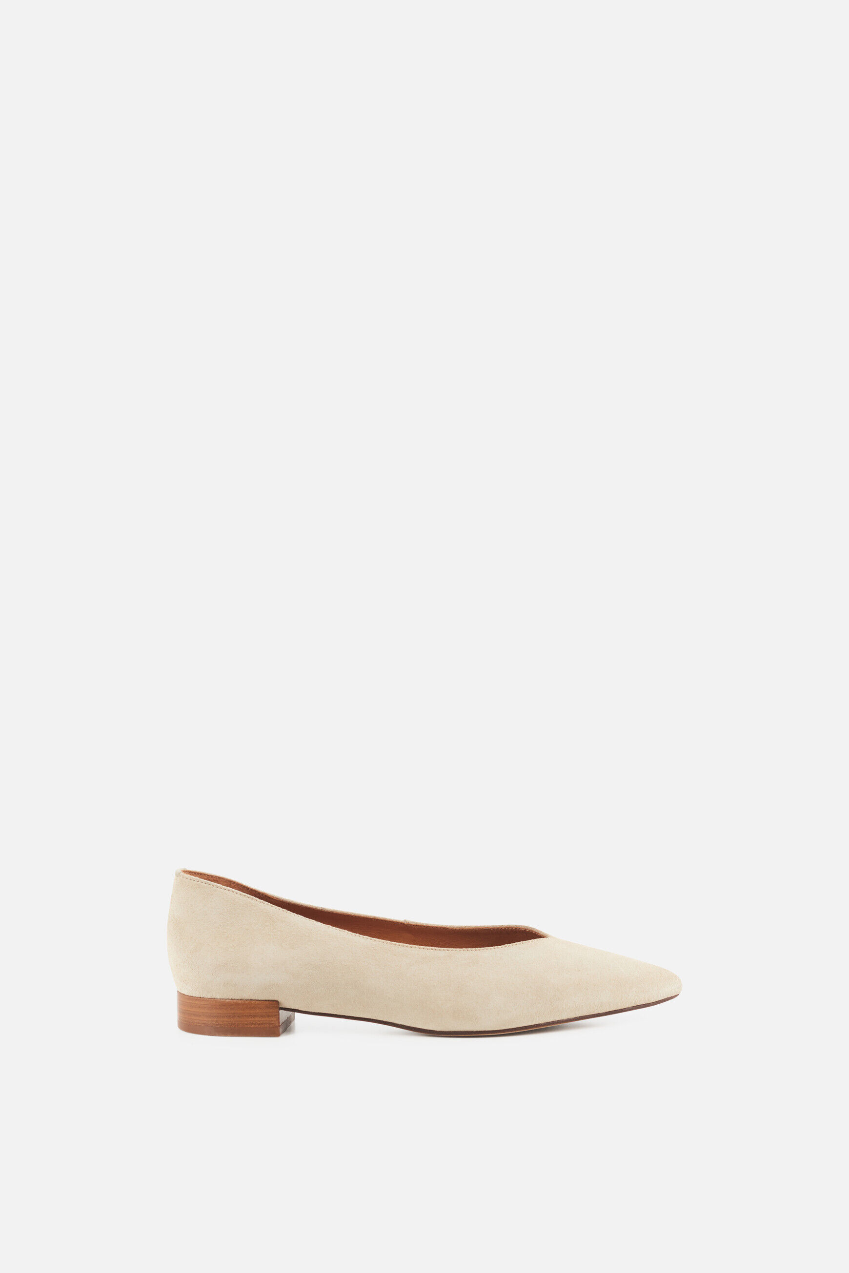 Ballerines Aria en cuir naturel sable femme