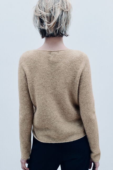 Pull Beverly made in Italy sable femme