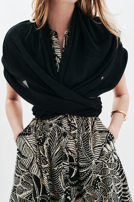 Foulard Lazeo noir femme