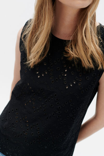 T-shirt tabora noir femme