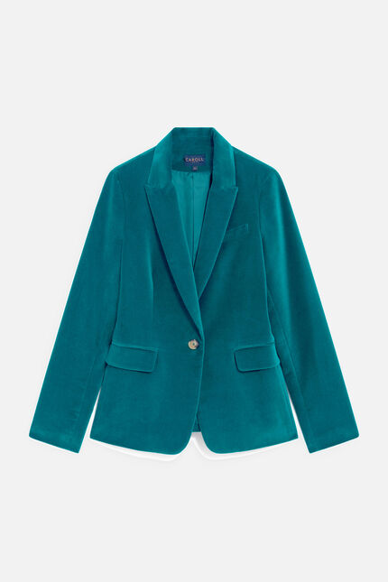 blazer aurora bleu turquoise femme