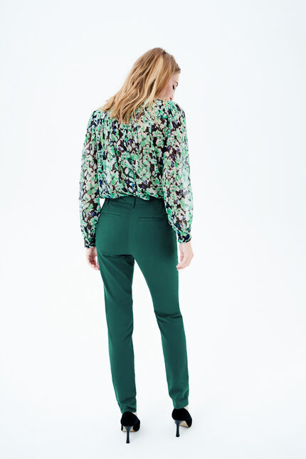 pantalon adelmo vert emeraude femme