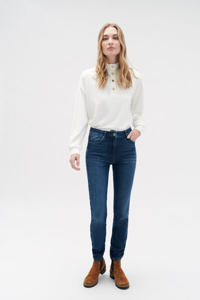 jean darlingta droit denim stone femme