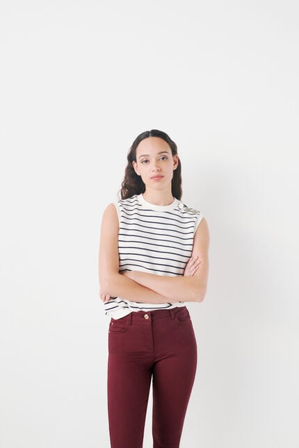 pantalon tony bordeaux femme