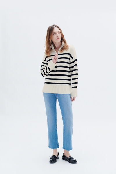 Pull maribel ivoire femme