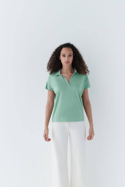 T-shirt tadeli vert clair femme