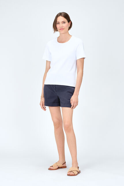 T-shirt thugo bianco donna