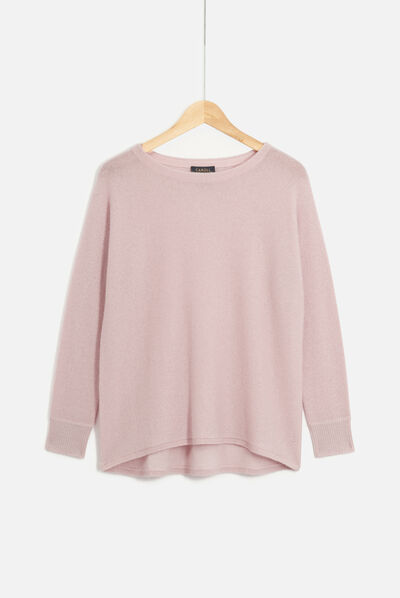 pull amelia lurex rose clair femme