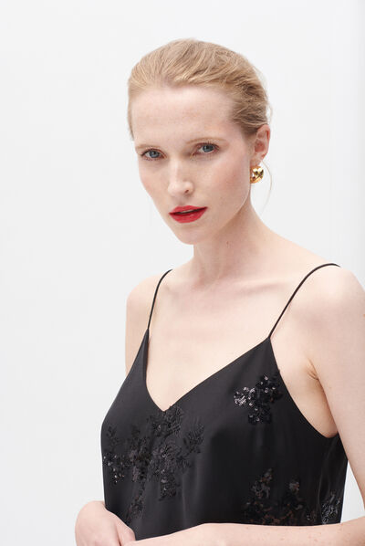 Blouse cjolly noir femme