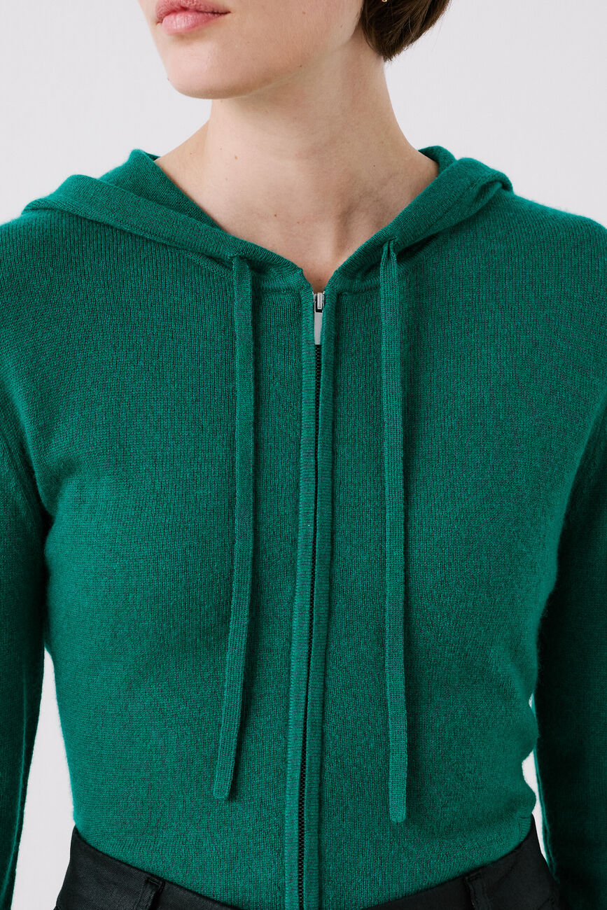 gilet basila vert émeraude femme