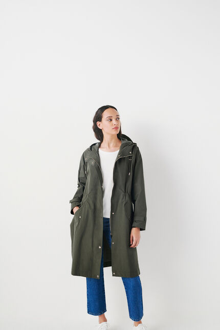 Parka gold vert kaki femme