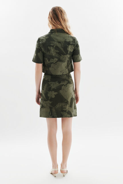 Jupe Jane vert kaki femme