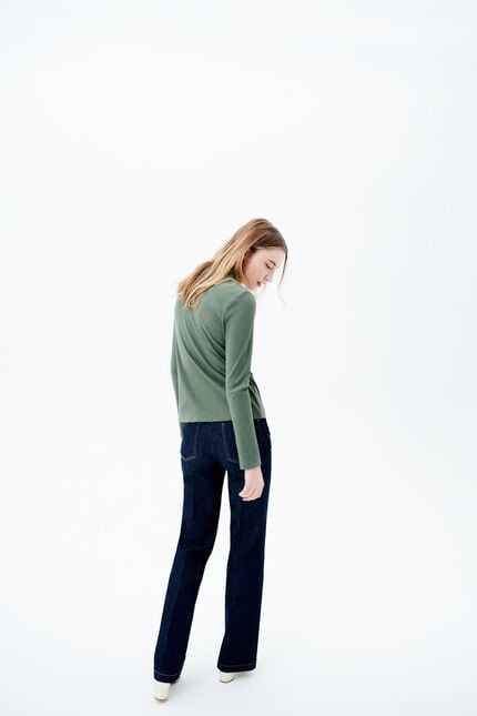 T-shit thuya vert kaki femme