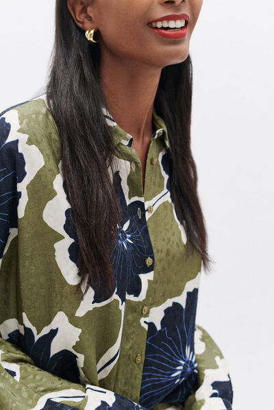 Chemise calma vert clair femme