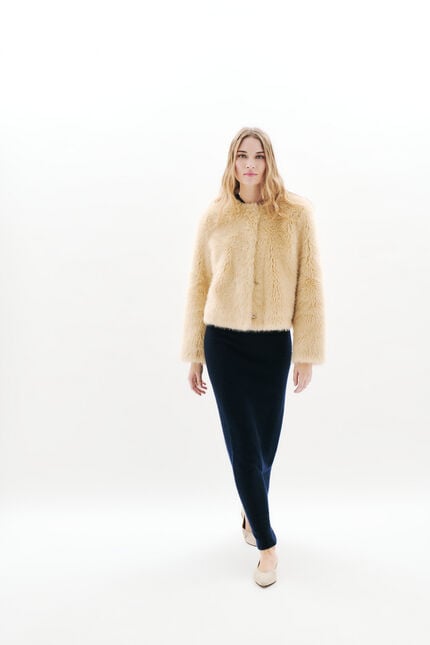 Gouverne coat cream woman