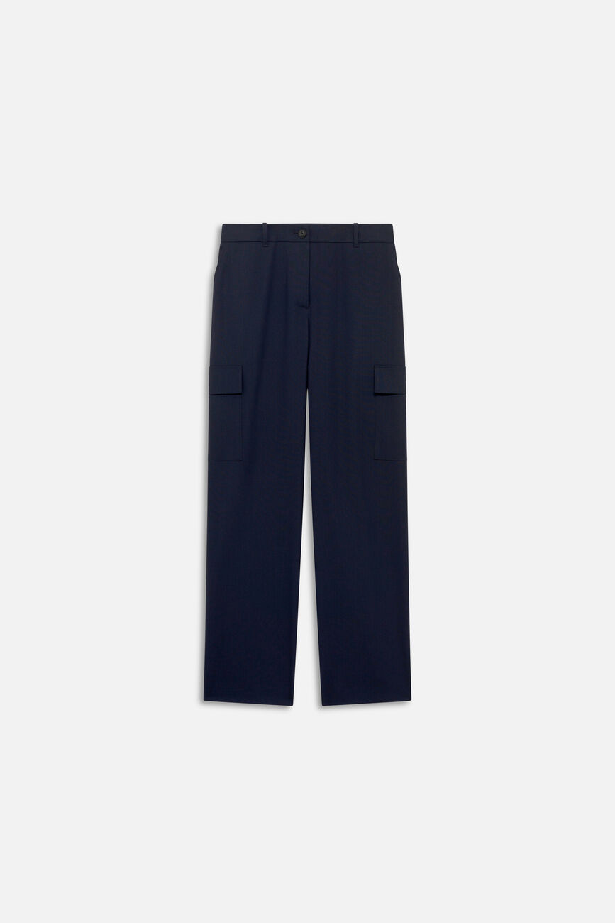 Pants portorico navy blue woman