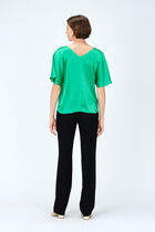 100% silk selma blouse mint green woman
