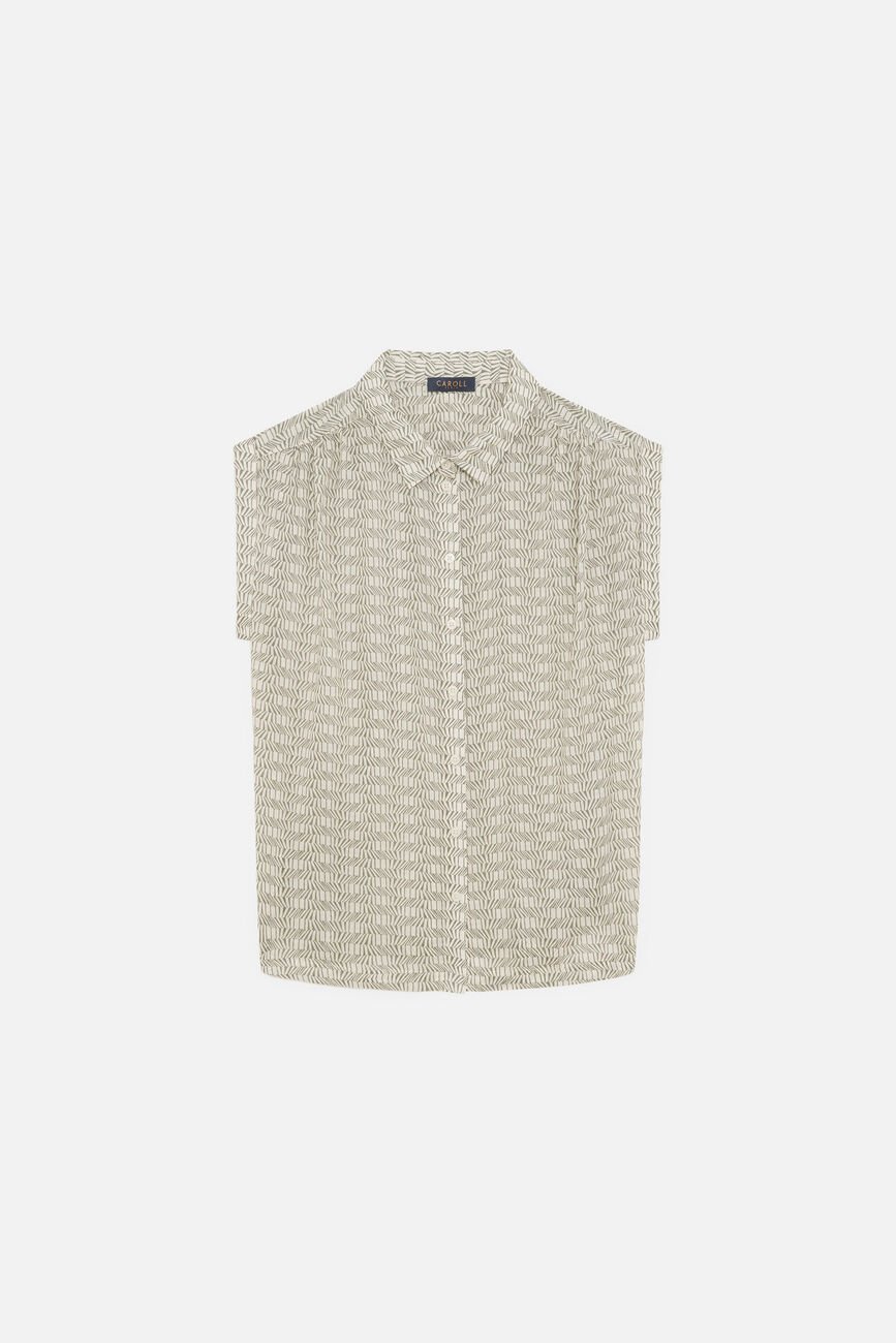 Chemise Celora vert kaki femme