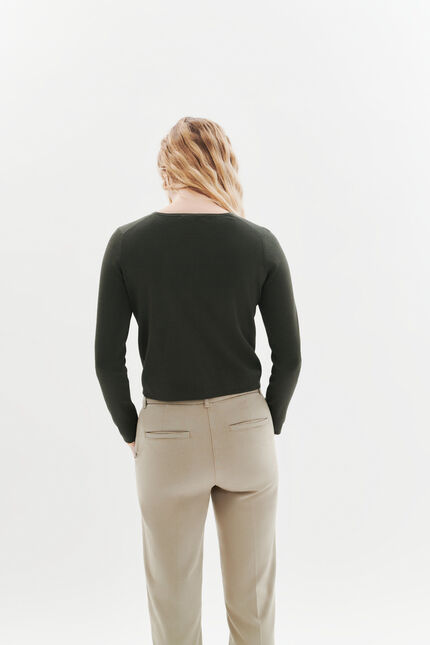 Gilet Mwindsor vert kaki femme
