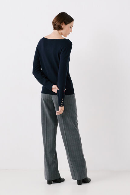 memphis sweater navy blue woman